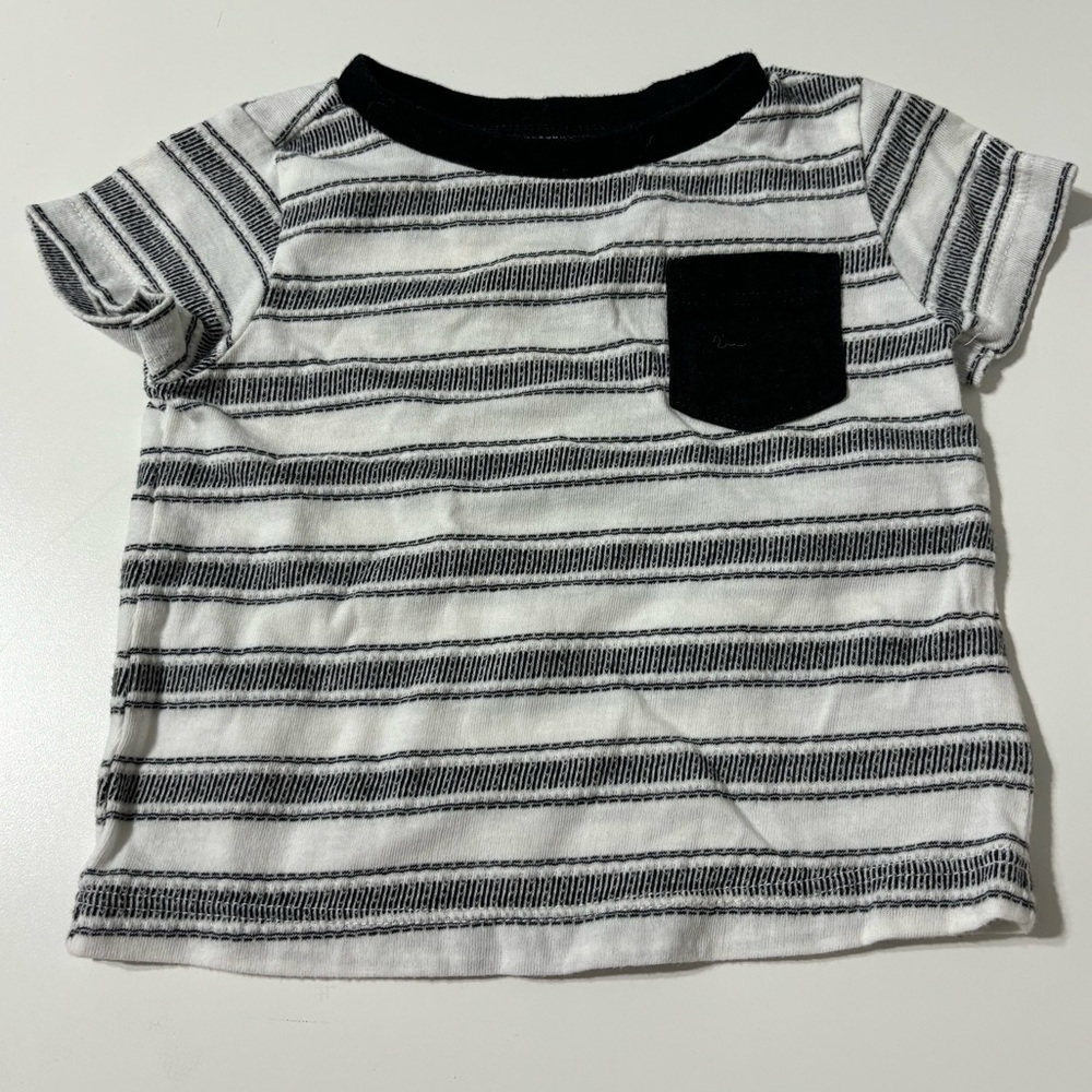🎈Old Navy Blue Striped T-Shirt 0-3 Months
